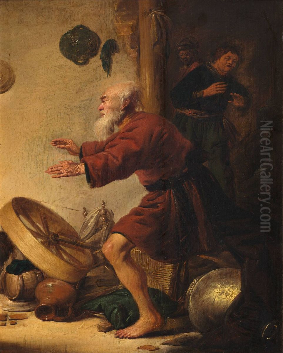 14-16) Oil Painting by Benjamin Gerritsz Cuyp