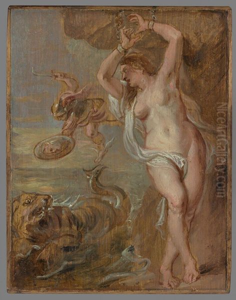 Perseus en Andromeda Oil Painting by (studio of) Rubens, Peter Paul
