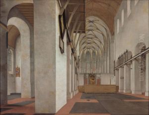 Interior of the Sint Janskerk in Utrecht