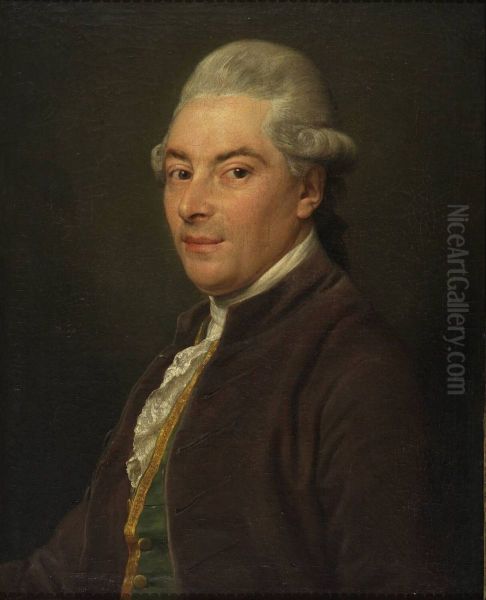 Portrait of Pieter Caarten (1741-1795) Oil Painting by Pompeo Batoni