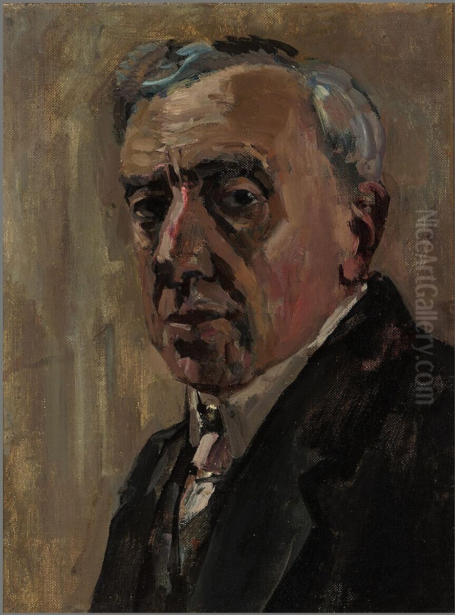 Zelfportret Oil Painting by Floris Verster