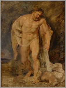 Hercules met de neergevelde Discordia (de Tweedracht)