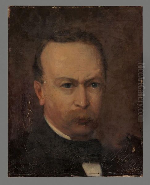 Portrait of the Painter's Father (Claes Hendrik Meiners) Oil Painting by Piet Meiners
