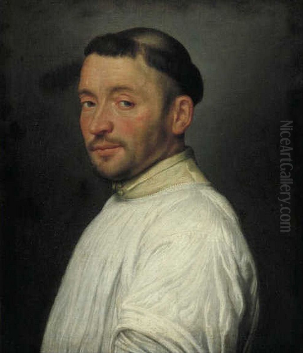Portrait of a Camaldulense friar Oil Painting by Giovanni Battista Moroni