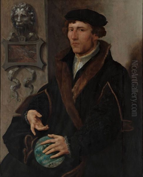 Portrait of Reinerus Gemma Frisius (1508-1555) Oil Painting by Maarten Van Heemskerck