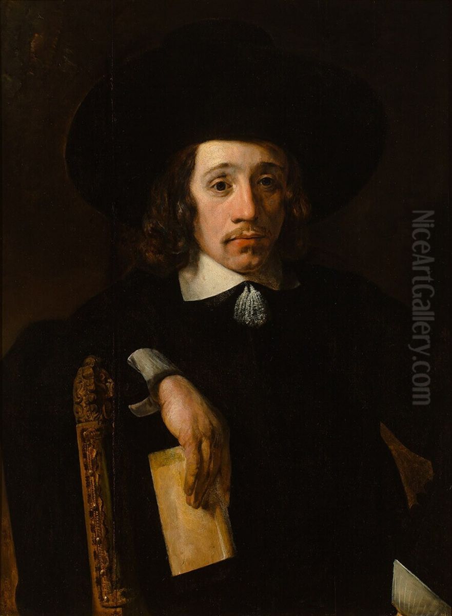 Portret van een man Oil Painting by Jacob Levecq