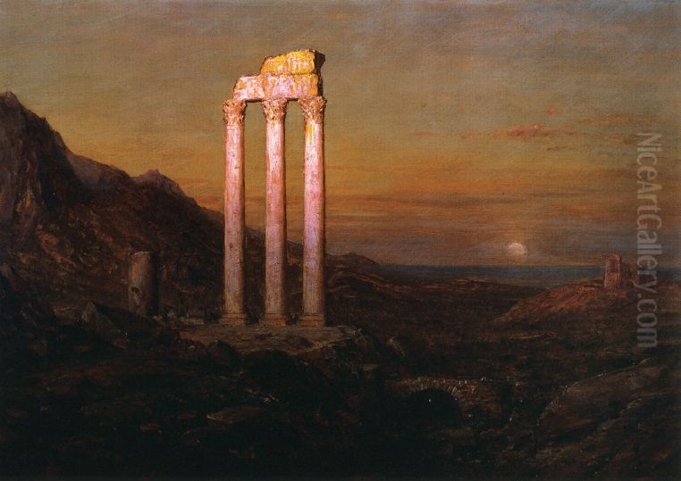 Moonrise in Greece Oil Painting by Frederic Edwin Church