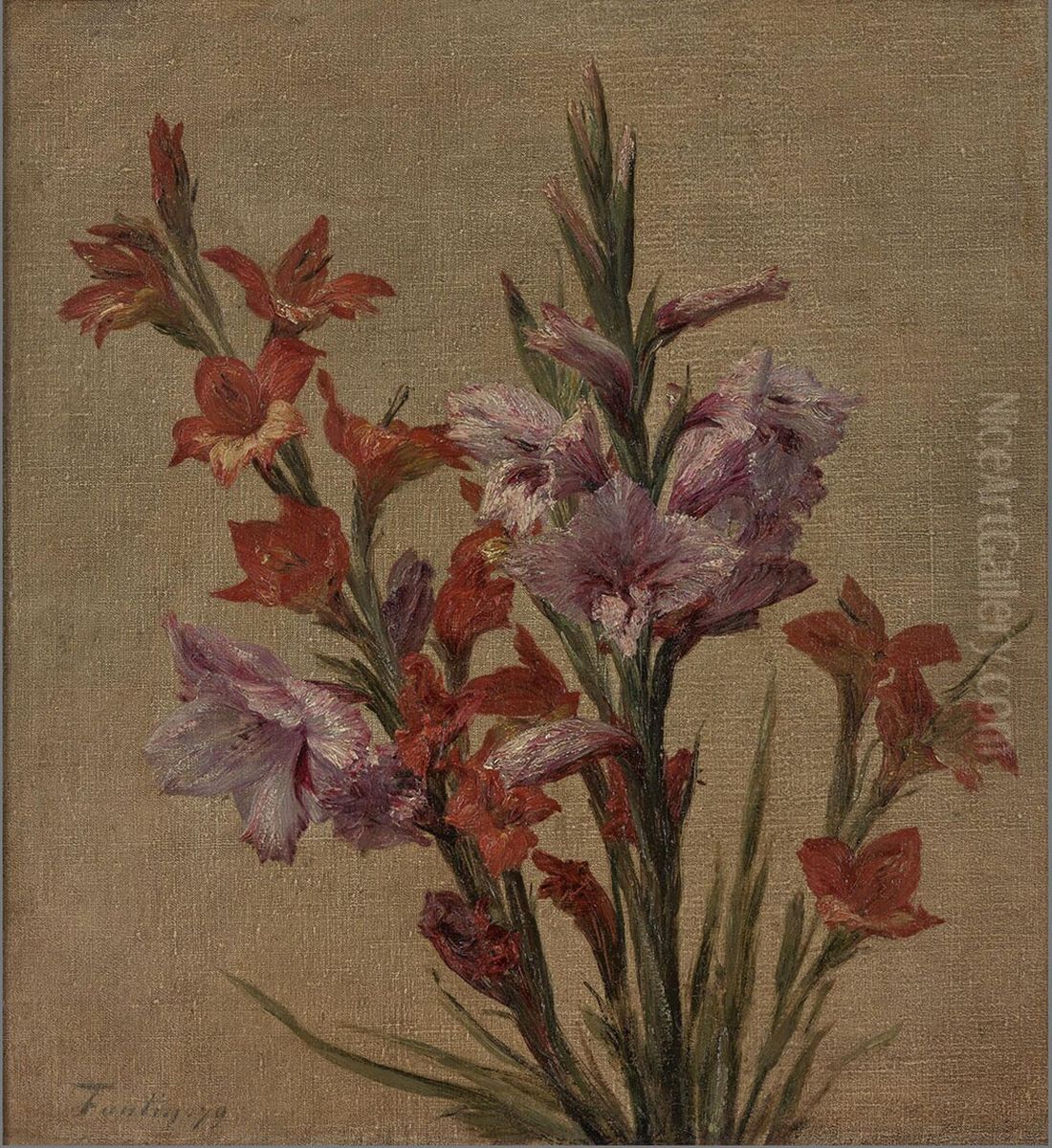 Glaieuls Oil Painting by Henri Fantin-Latour