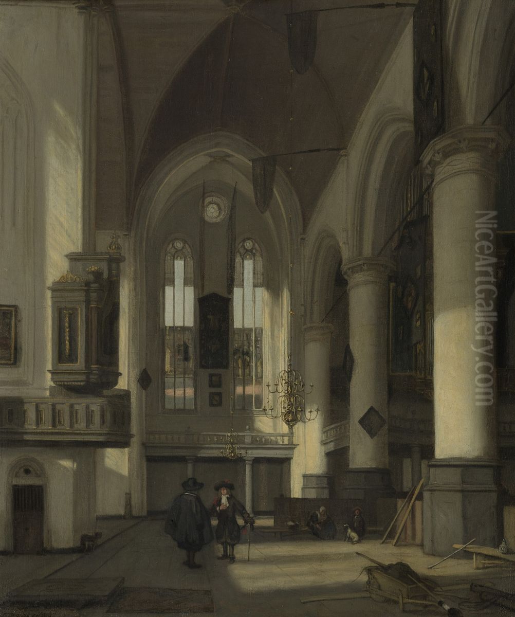 Kerkinterieur Oil Painting by Emanuel de Witte