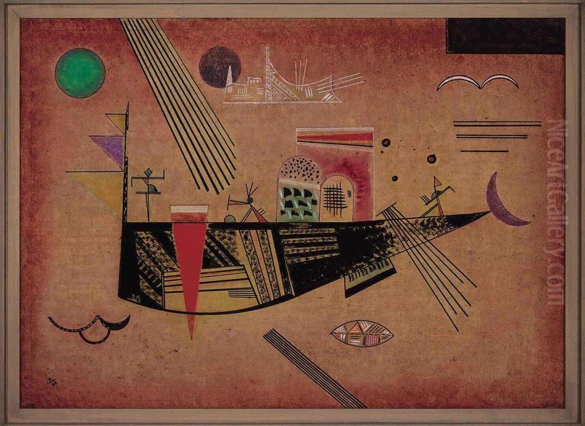 Moody Oil Painting by Wassily Kandinsky