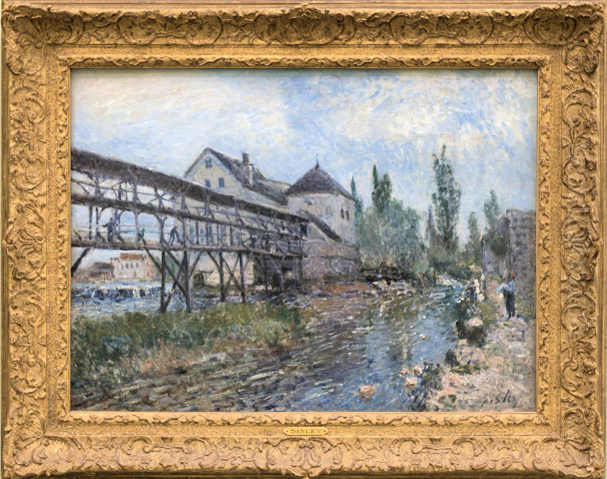 Watermill near Moret Oil Painting by Alfred Sisley