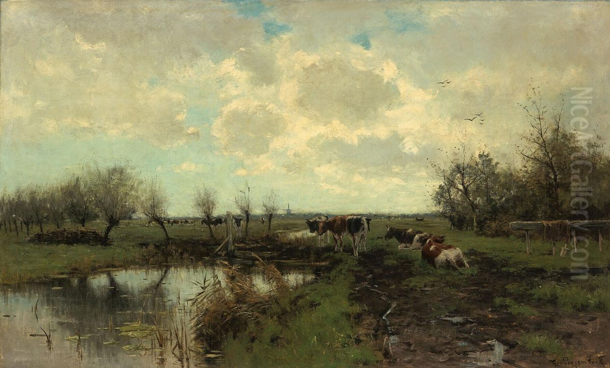 At the Beginning of October Oil Painting by Geo Poggenbeek