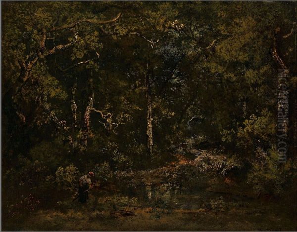 The forest of Fontainebleau Oil Painting by Narcisse Virgilio Diaz