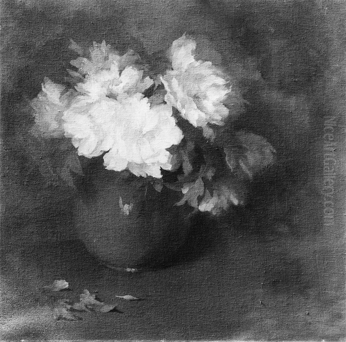 Peonies Oil Painting by Wilton Lockwood