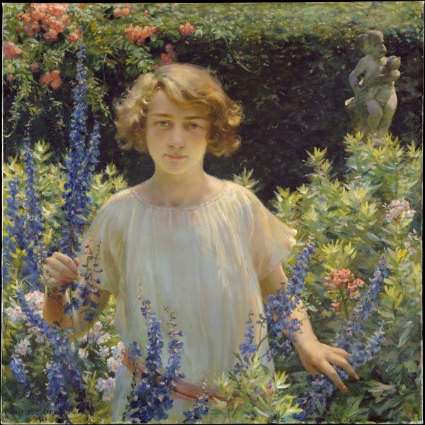 Betty Newell Oil Painting by Charles Curran