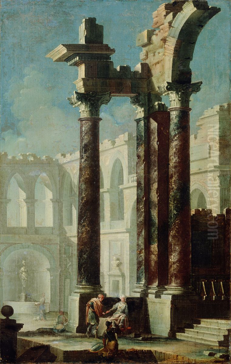 Rusevine Oil Painting by Tertulliano Tarroni