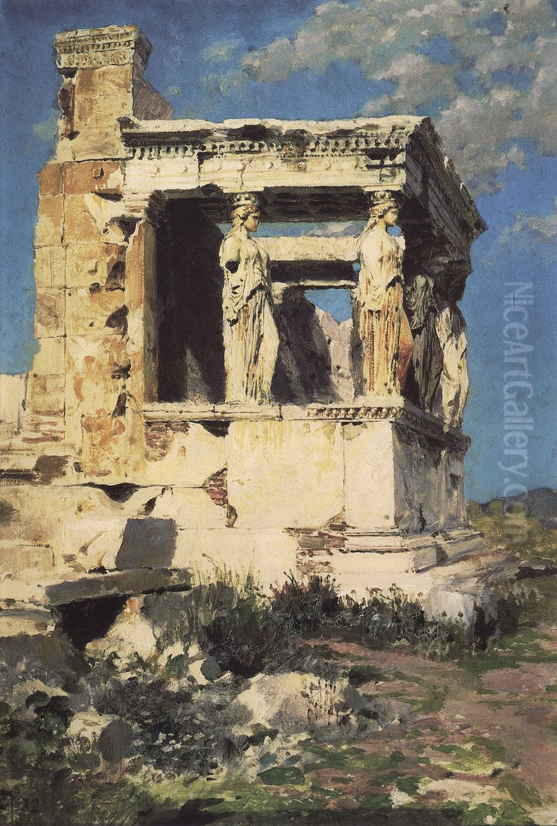 Erechtheion Oil Painting by Vasily Polenov