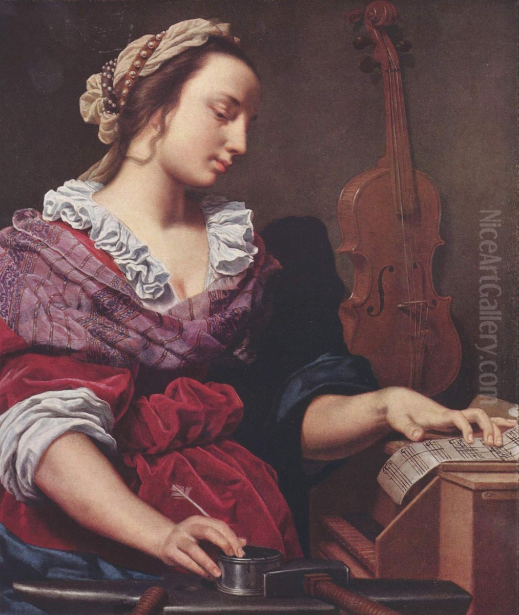 Allegorie der Musik Oil Painting by Lorenzo Lippi