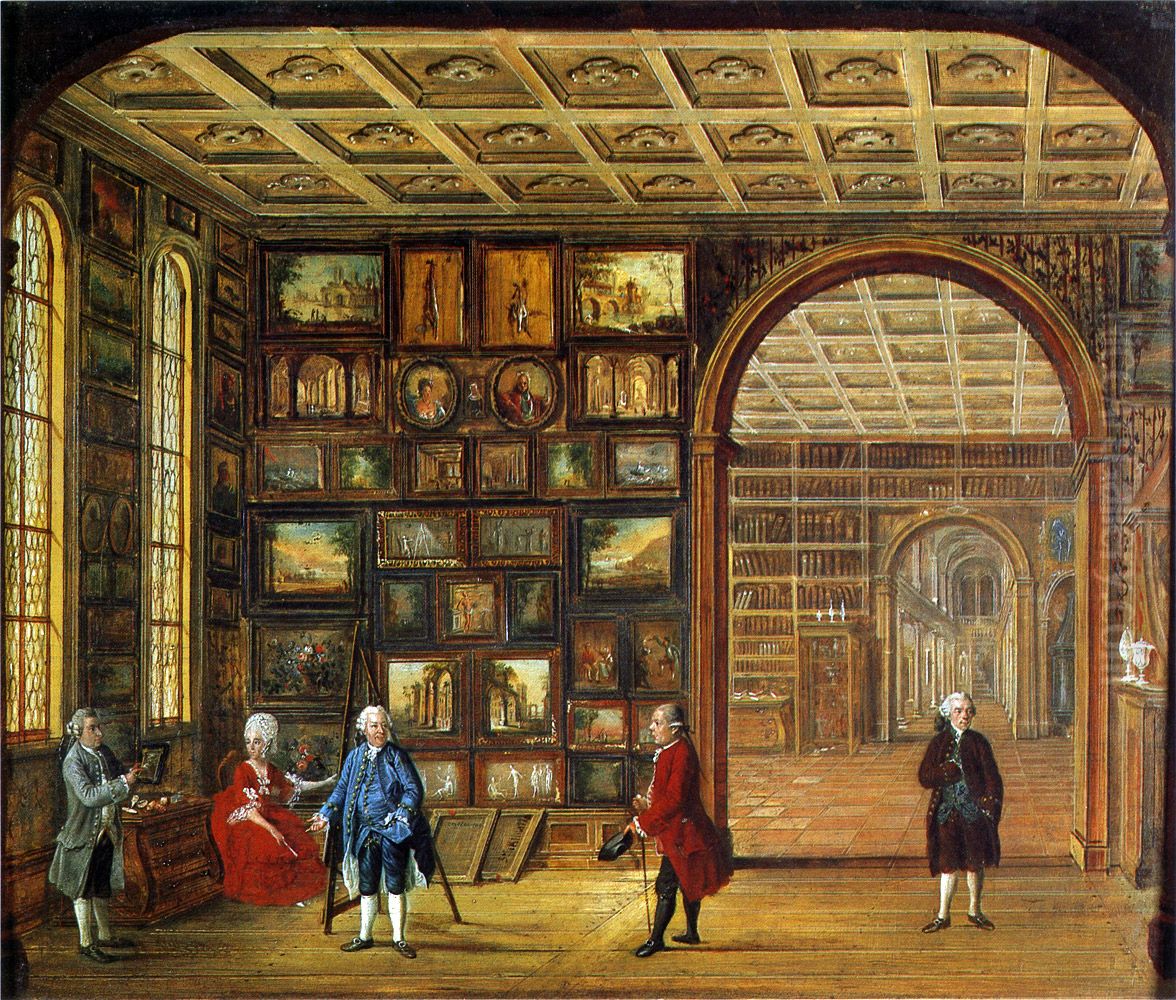 The painting collection of Johann Noe Gogel Oil Painting by Christian Stocklin
