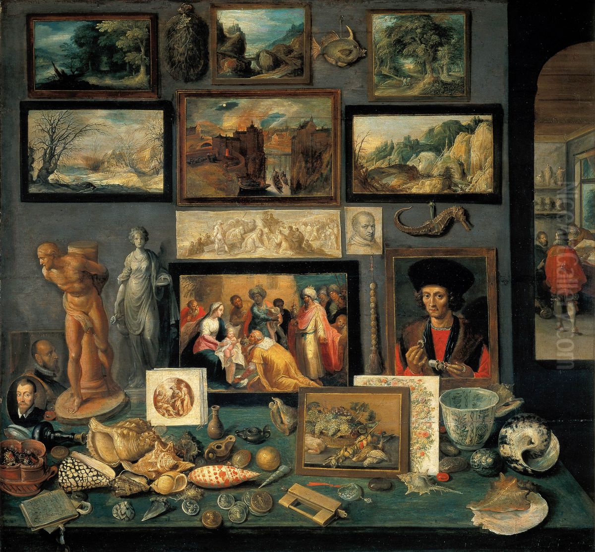 Kunst- und Raritatenkammer Oil Painting by Frans Francken the Younger