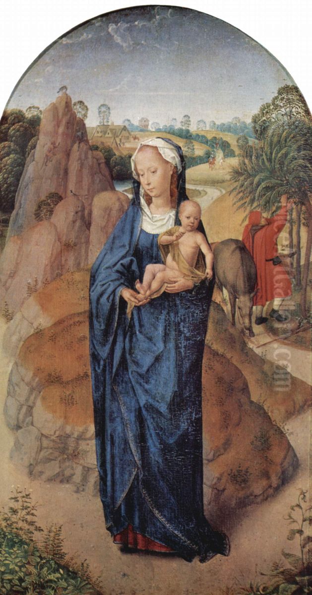 The Flight into Egypt Oil Painting by (manner of) Memling, Hans