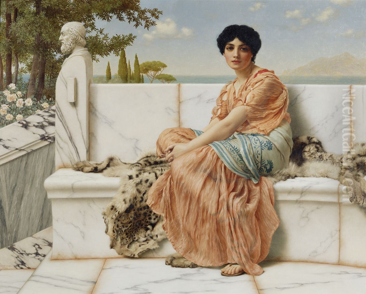 Reverie Oil Painting by John William Godward