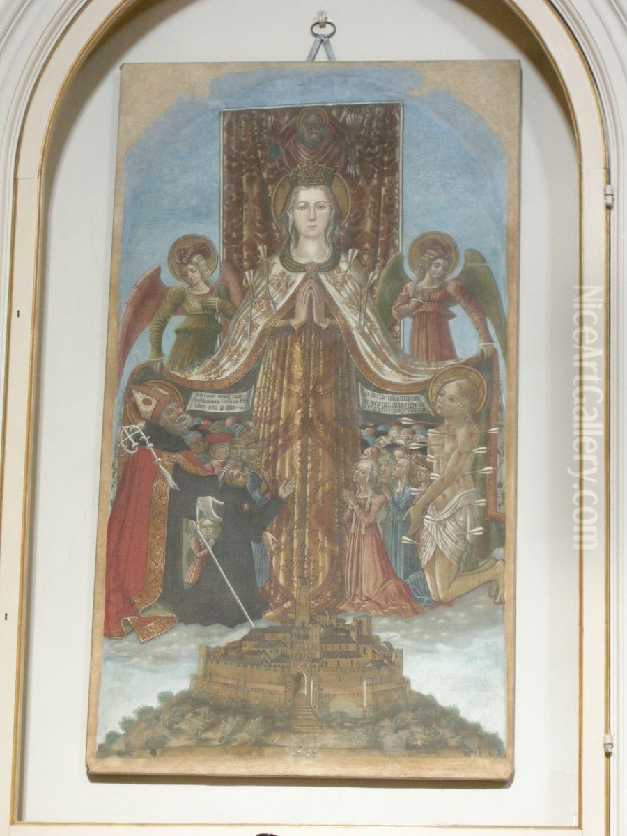 madonna della misericordia di Oil Painting by Benedetto Bonfigli