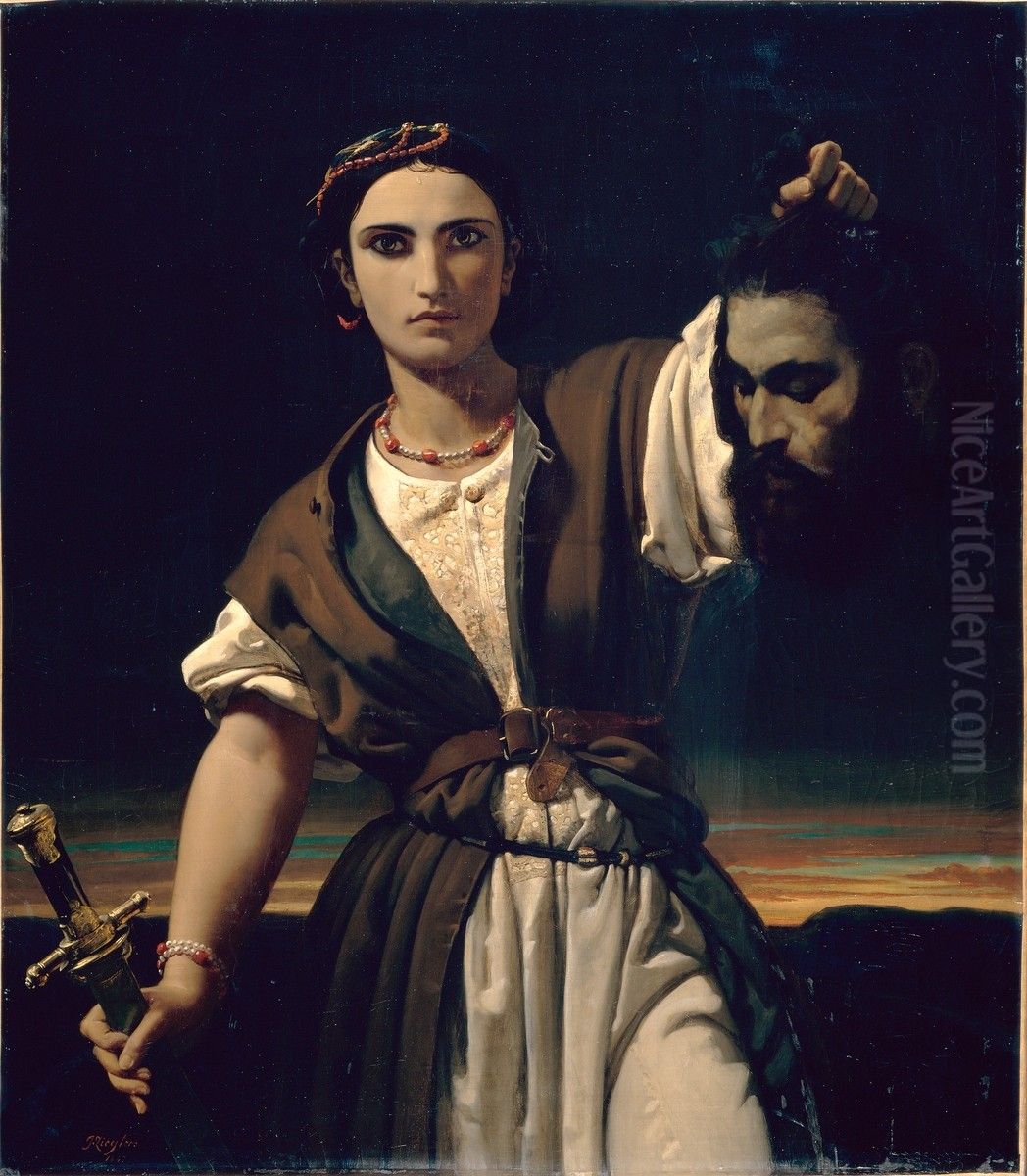 Judith Oil Painting by Jules-Claude Ziegler