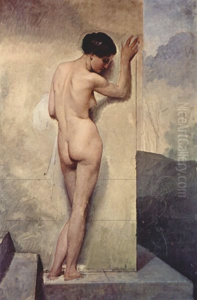 Female Nude Oil Painting by Francesco Hayez