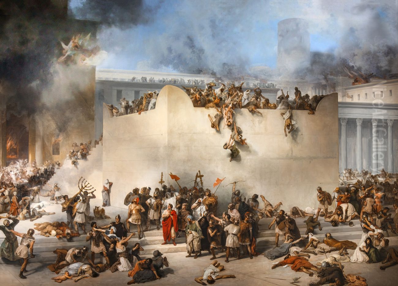 SolonFrancais:SolonItaliano:Solone Oil Painting by Francesco Hayez