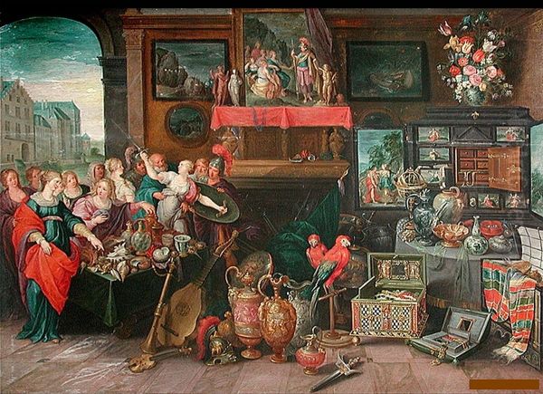 Achilles Recognized among the Daughters of King Lycomedes Oil Painting by Frans Francken the Younger
