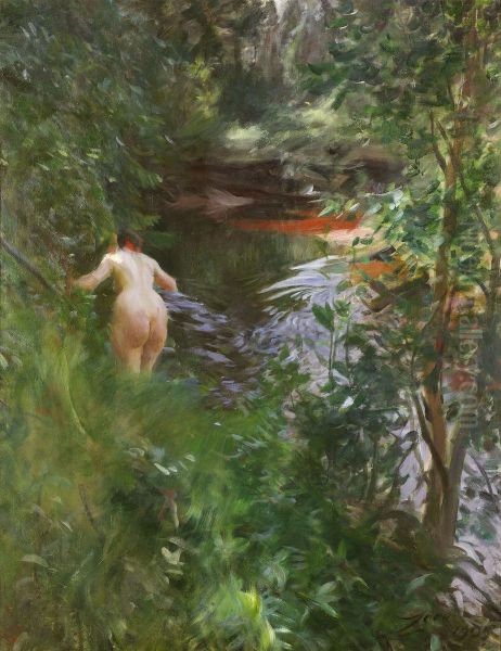 In Gopsmor Oil Painting by Anders Zorn