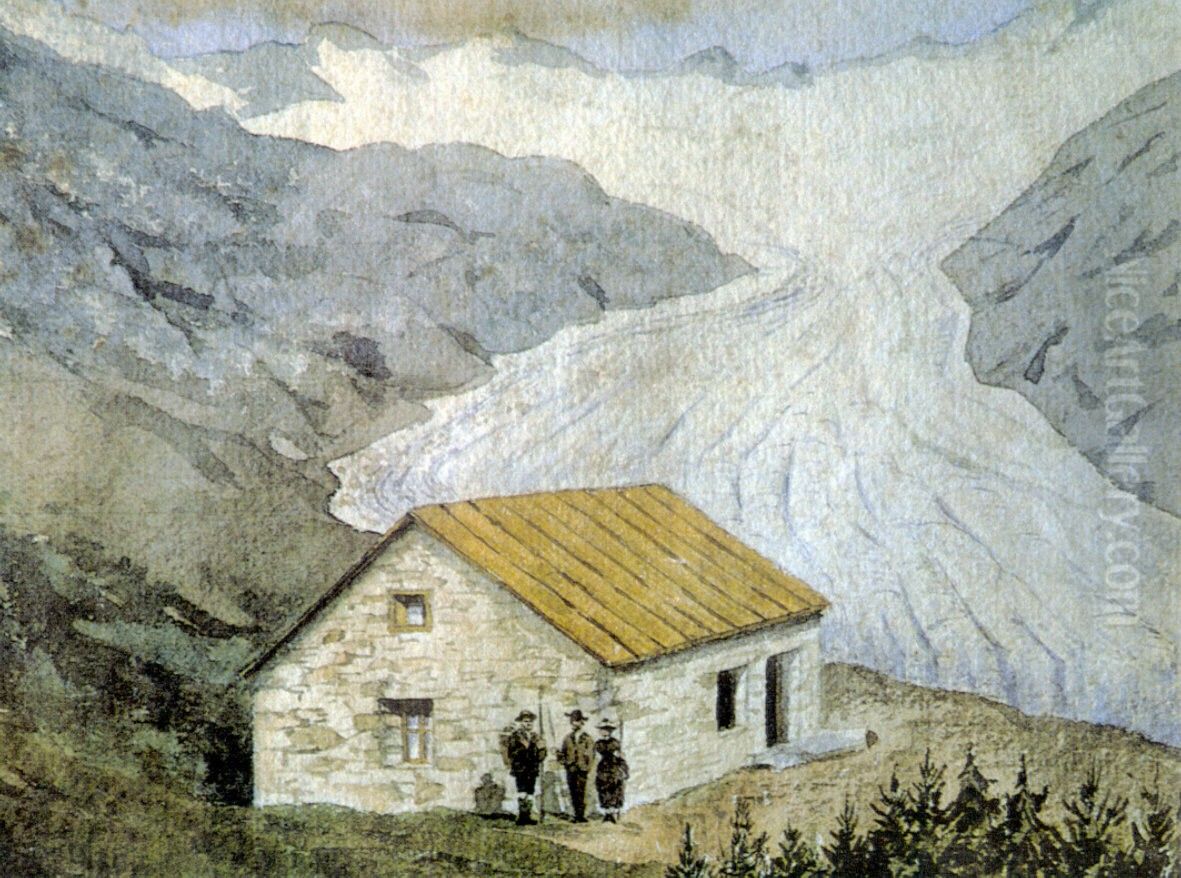 Berliner Hutte Oil Painting by unknown