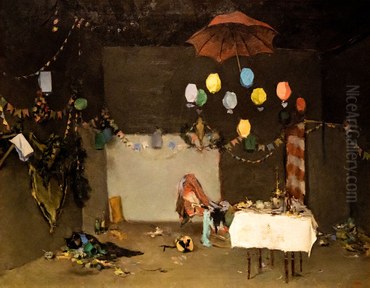 Studio Interior Oil Painting by Ramon Casas