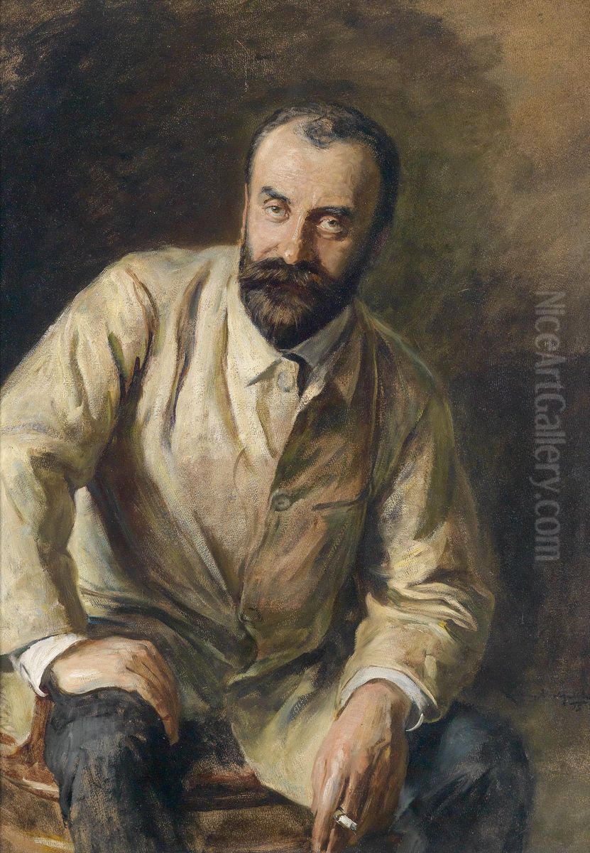Portrait of Carl Moll Oil Painting by unknown