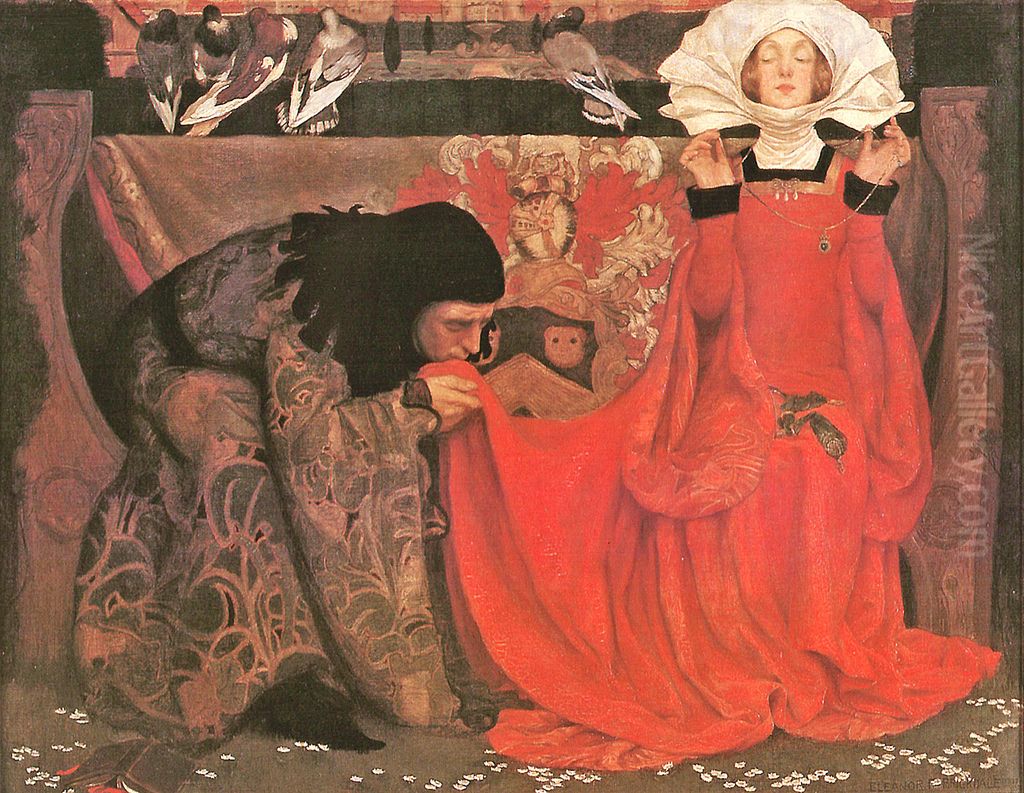 The Pale Complexion of True Love Oil Painting by Eleanor Fortescue-Brickdale