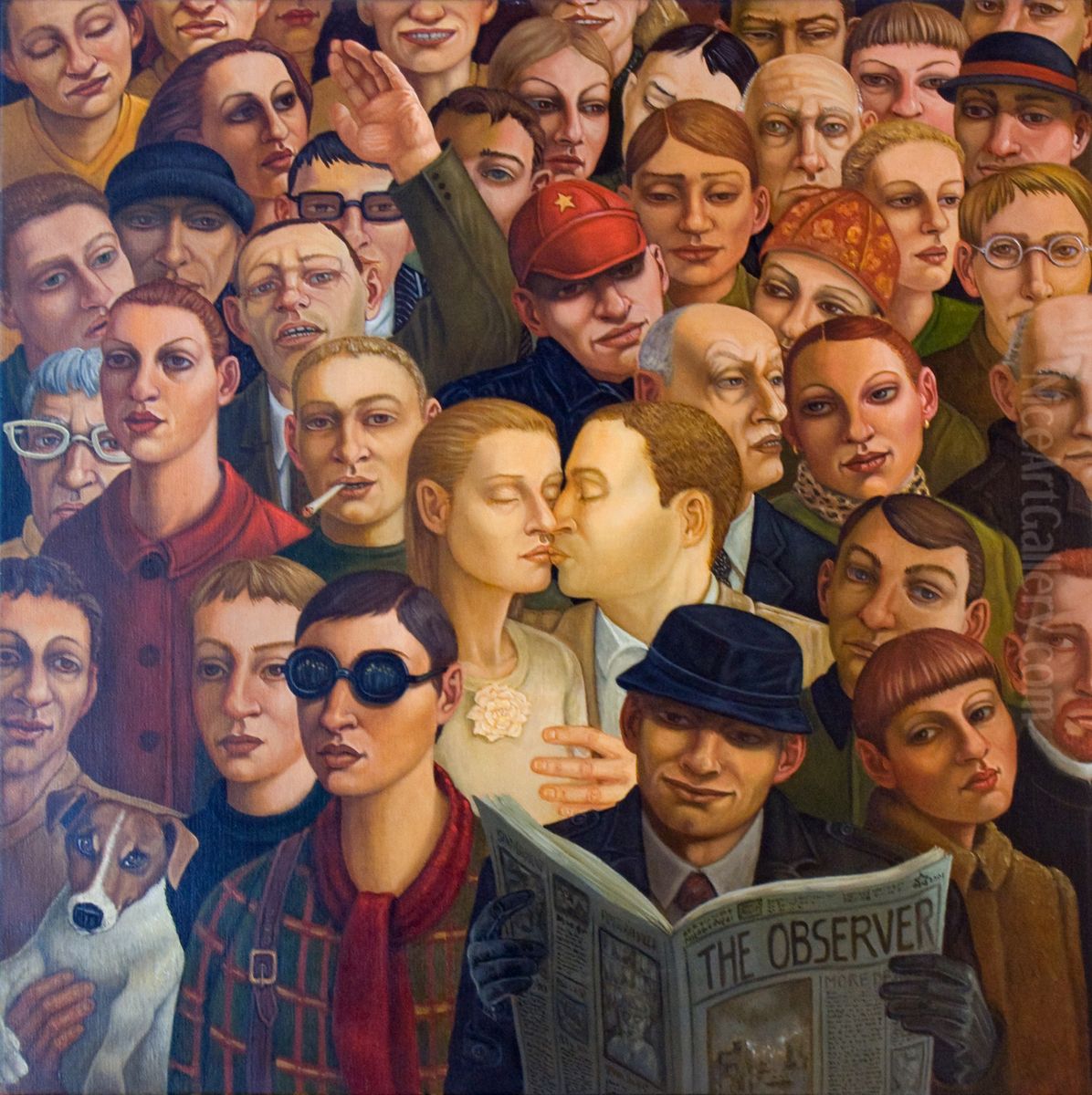 The Kiss Oil Painting by Bernardien Sternheim