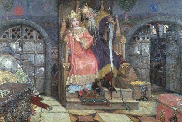 Kashchei the Immortal (1917-1928). Oil Painting by Viktor Vasnetsov