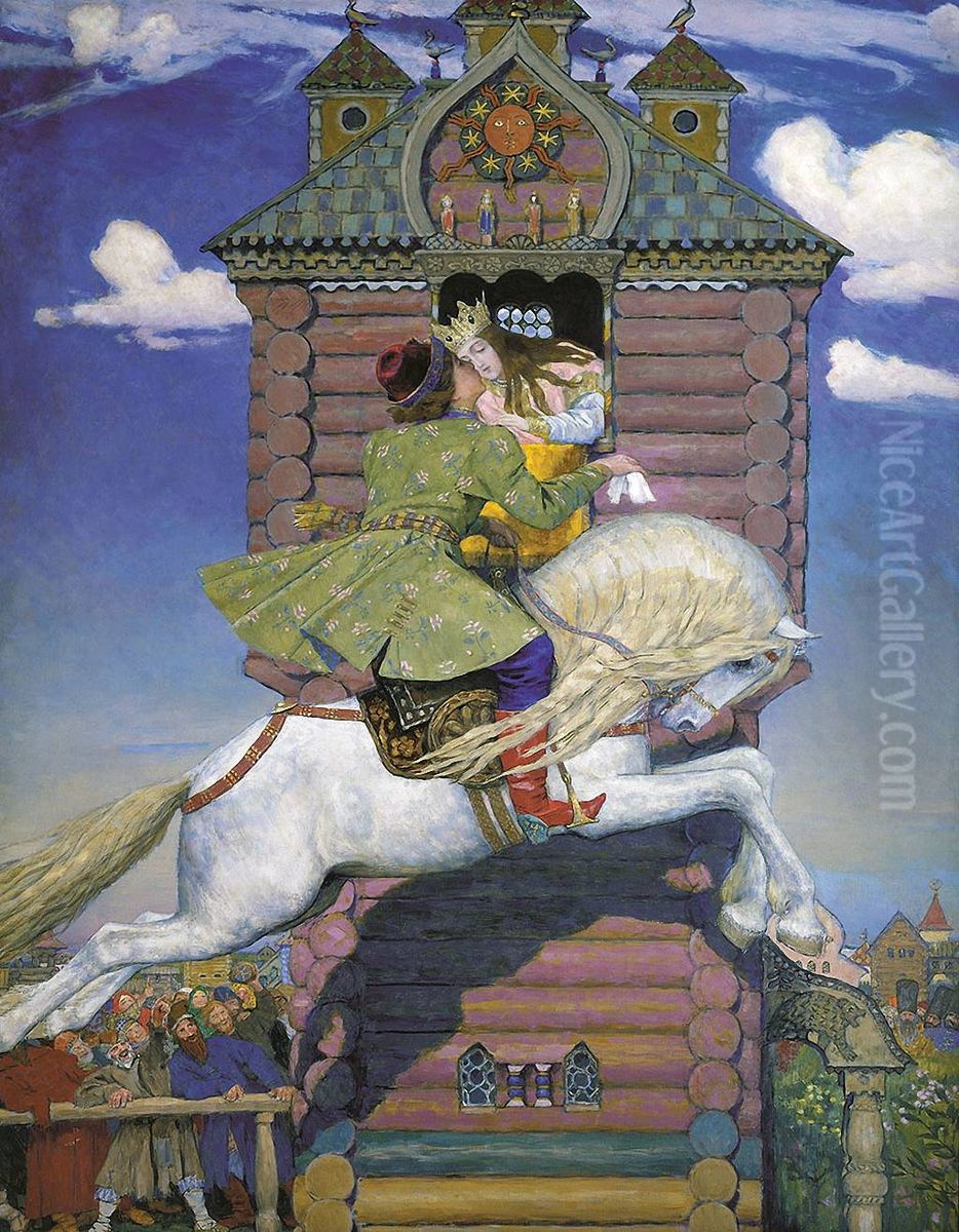 Sivka-Burka Oil Painting by Viktor Vasnetsov