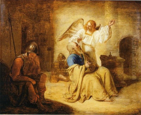 De bevrijding van Petrus Oil Painting by Pieter De Hooch