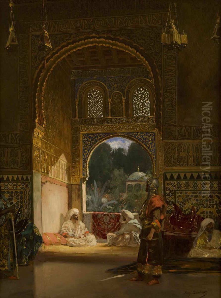 In the Sultan's Palace Oil Painting by Jean-Joseph Benjamin-Constant