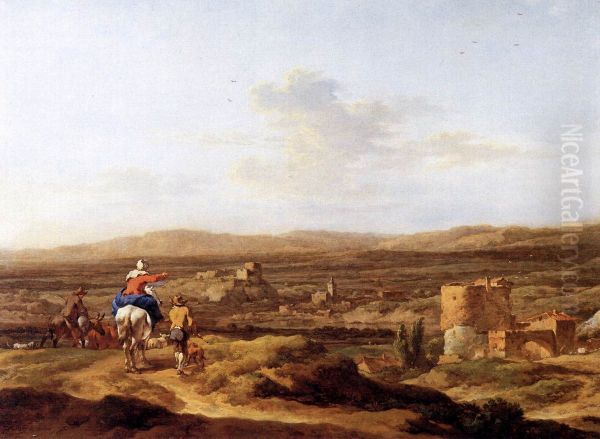 [2] Oil Painting by Nicolaes Pieterszoon Berchem