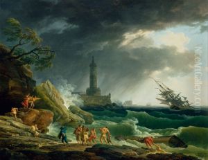 A Storm on a Mediterranean Coast