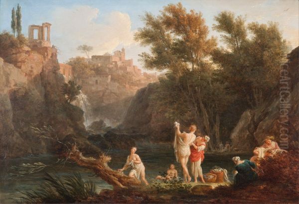 Evening Oil Painting by Joseph Vernet