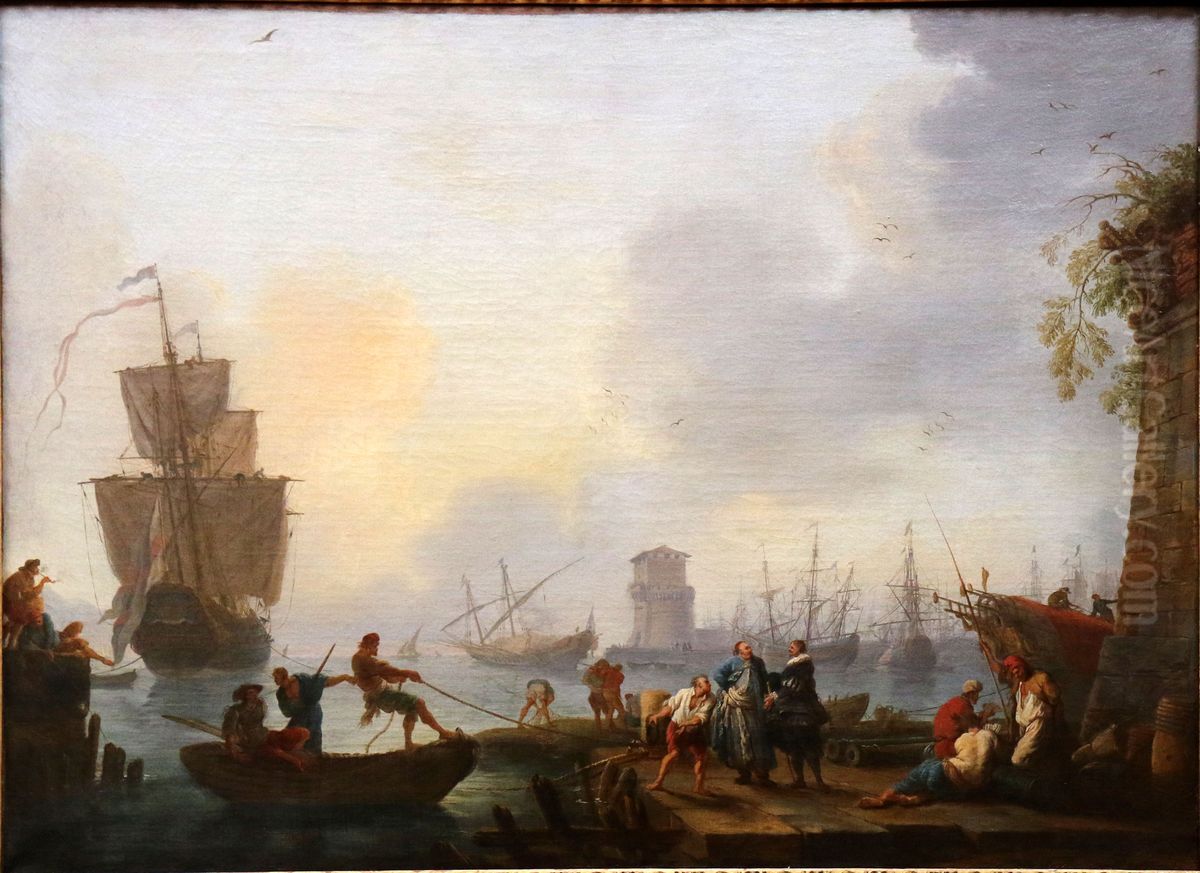 Le Calme. Oil Painting by Joseph Vernet