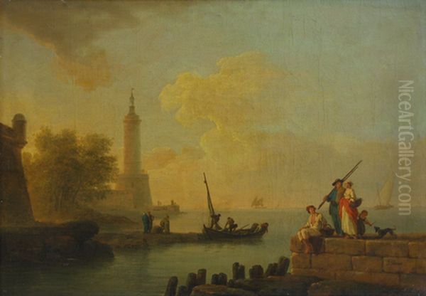 Sea view Oil Painting by Joseph Vernet