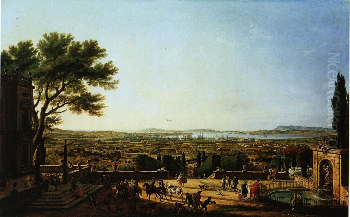 The City and Bay of Toulon Oil Painting by Joseph Vernet