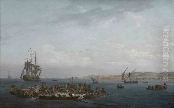 Tuna Fishing Oil Painting by Joseph Vernet