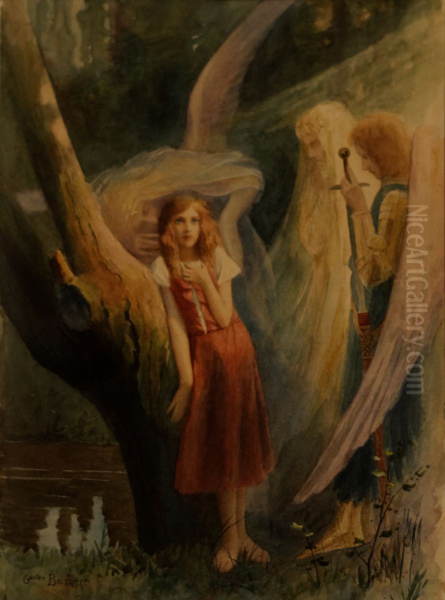 Jeanne d'Arc, la Predestinee. Oil Painting by Gaston Bussiere