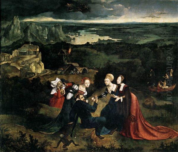 Temptation of St Anthony Oil Painting by Joachim Patinir